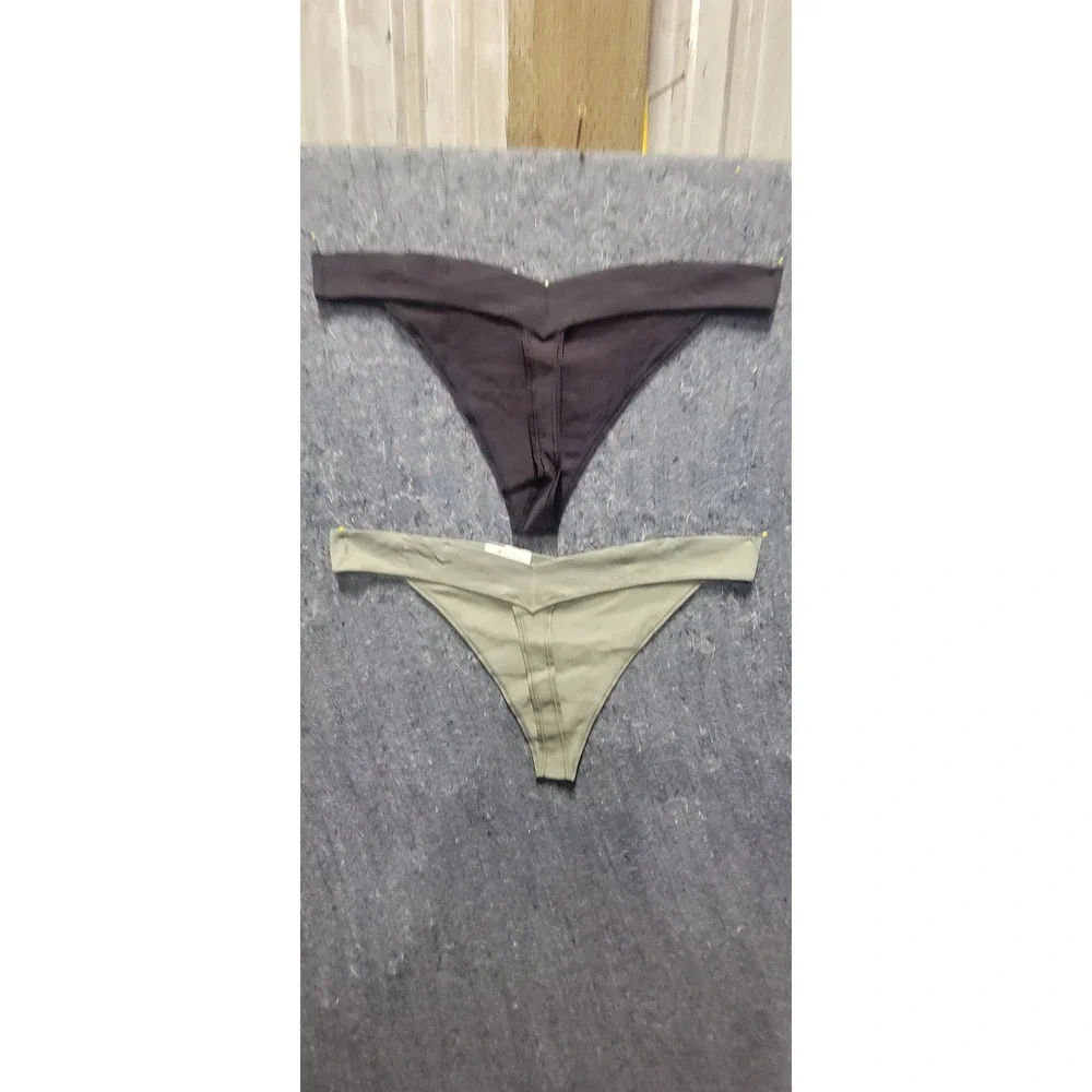 No Boundries Seamless‎ Low Rise Thong Wild Sage/Black Soot Size XL - Picture 9 of 10